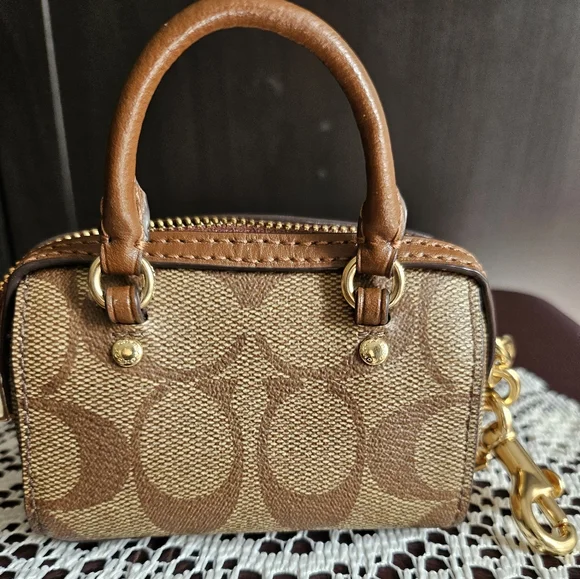 Coach Brown Bag Charm - Picture 7 of 8